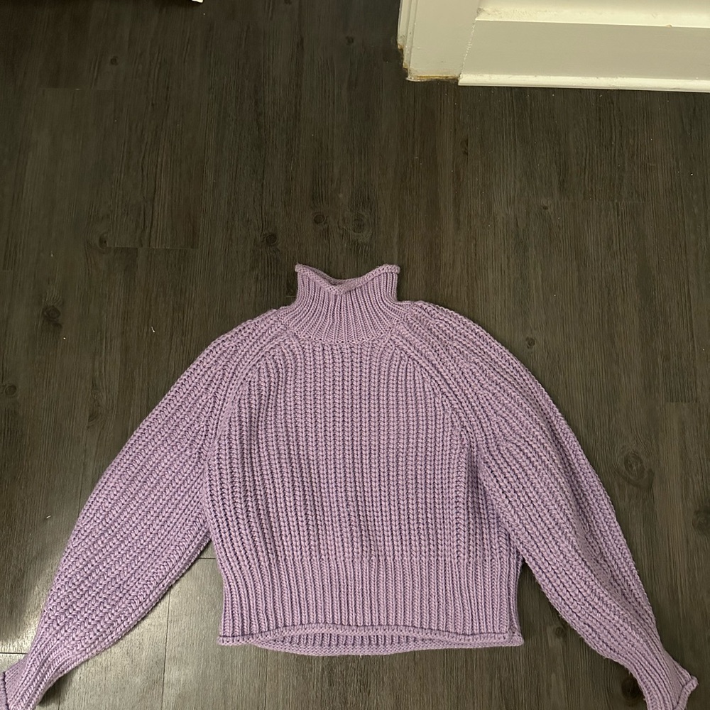 Lavender Turtleneck Sweater